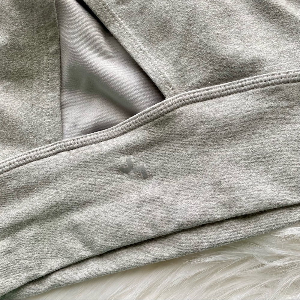 JoyLab Light Heather Gray Work Out Sports Cropped Tank Top - Picture 3 of 6